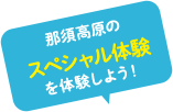 那須高原のスペシャル体験を体験しよう